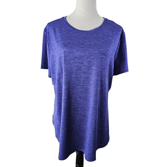 Skechers Activewear T-Shirt XL Purple Heather - Picture 2 of 6